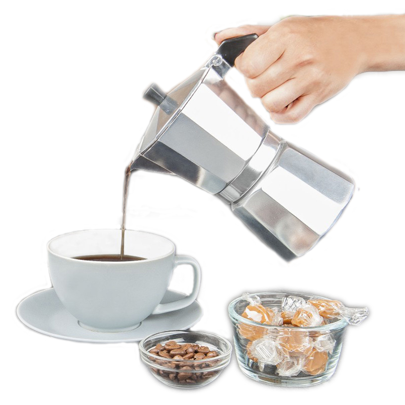 Moka Pot Stove - Cafetera de Aluminio para Espresso y