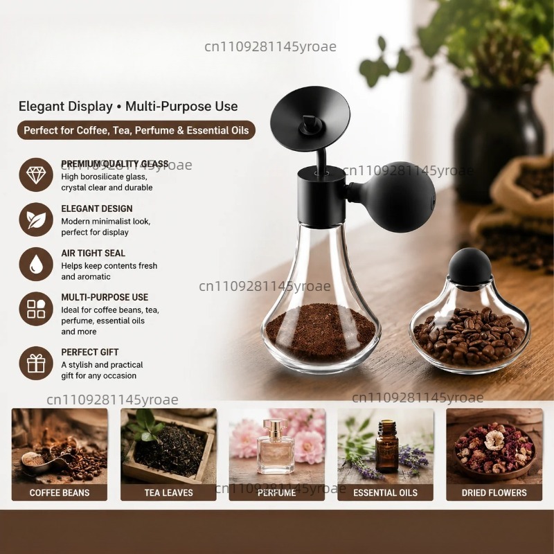 Coffee And Tea Glass - Botella de Vidrio para Muestras de