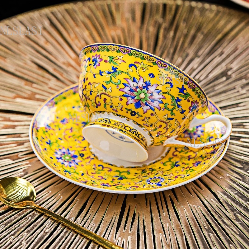 Coffee Tea In Chinese - Juego de Taza y Platillo de