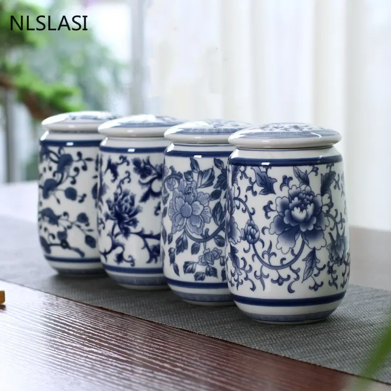 Coffee Tea In Chinese - Carrito de té de porcelana azul