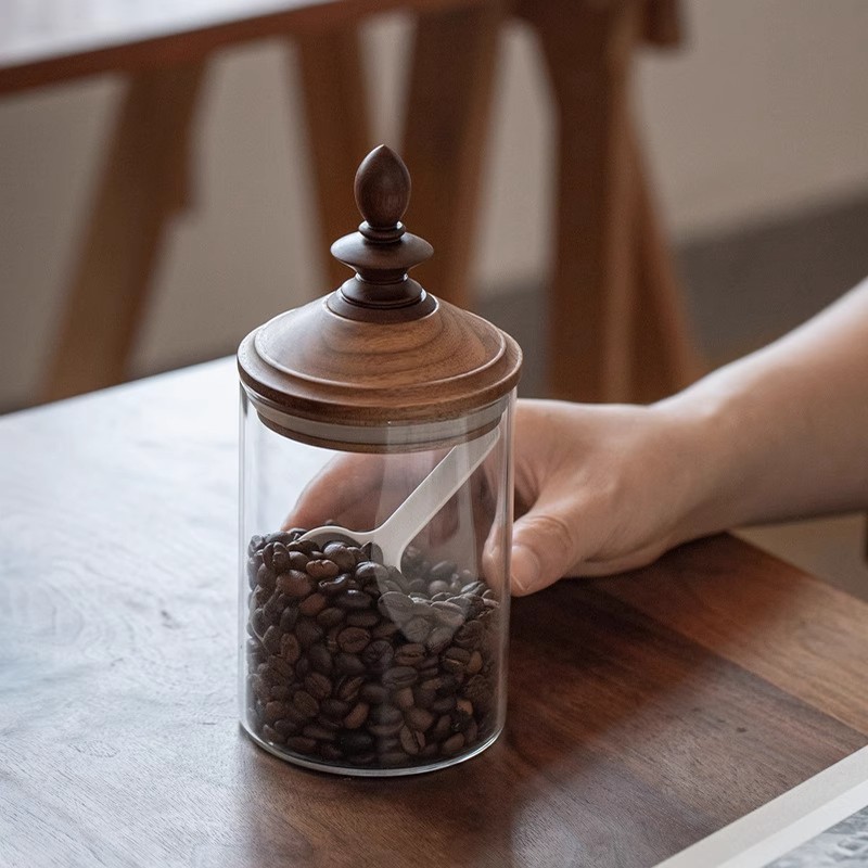 Coffee Tea And Bean Leaf - Tarro de almacenamiento de granos de