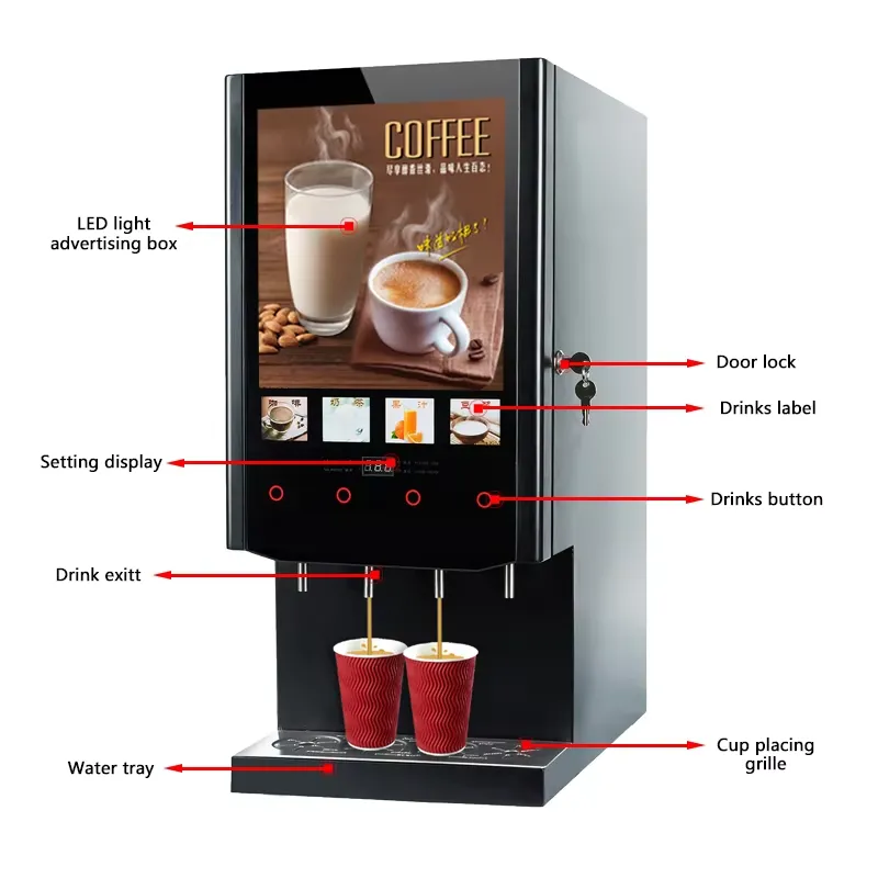Coffee Tea Vending Machine For Office - Máquina Expendedora de Café Automática Comercial