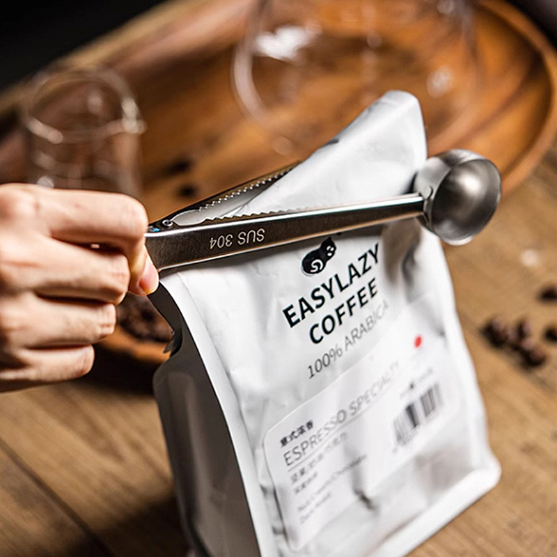 Coffee Tea And Bean Leaf - Cuchara de Café de Acero Inoxidable