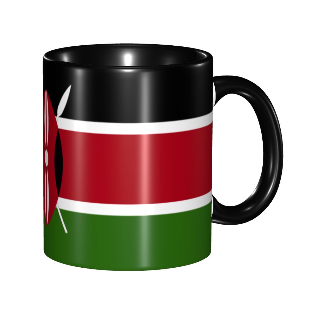 Coffee Tea Kenya - Taza de café con bandera de