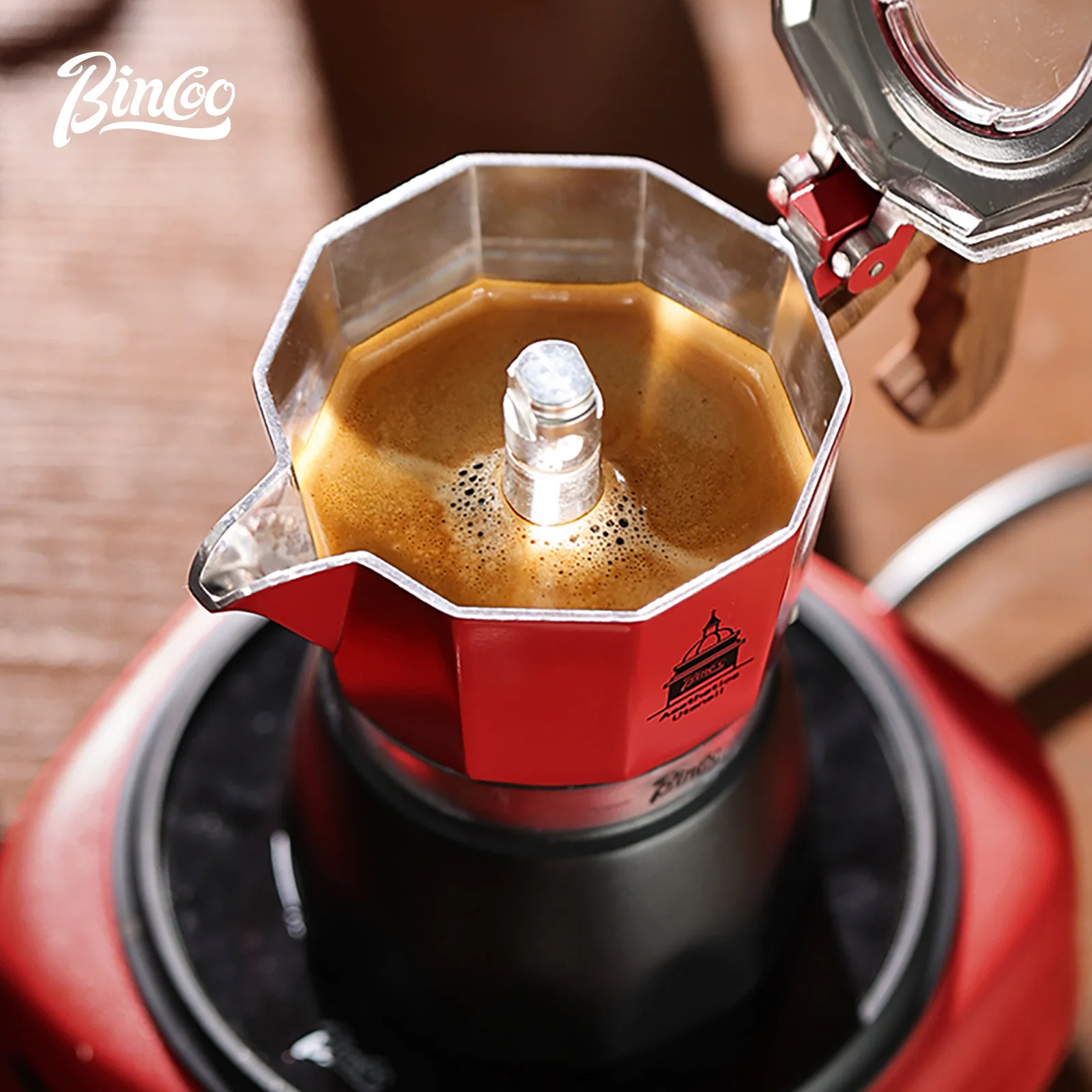 Bincoo-café Moka de doble válv - Moka Pot Stove reseña y precio