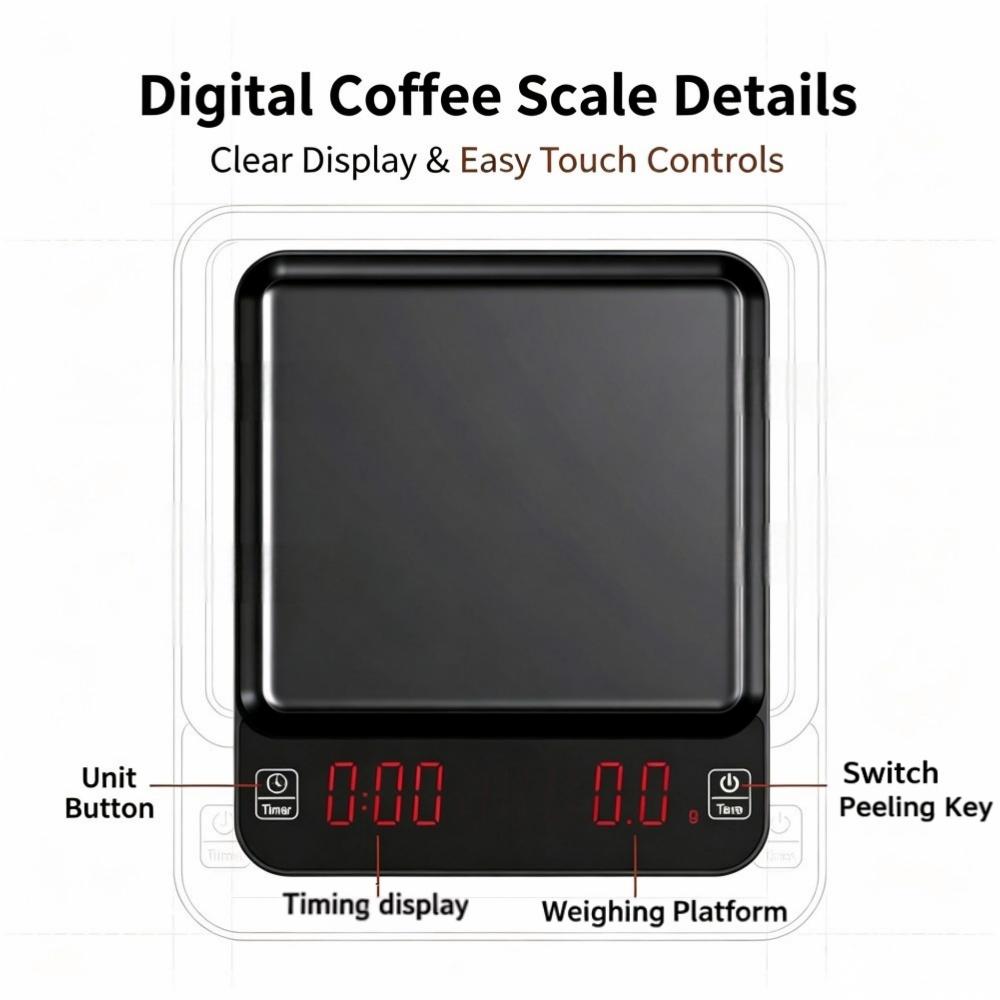 Báscula Digital de Alta Precis - Coffee & Tea Haus reseña y precio