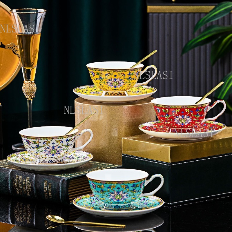Juego de Taza y Platillo de Po - Coffee Tea In Chinese reseña y precio