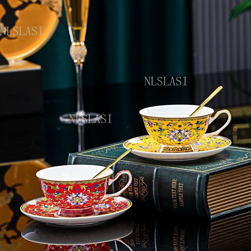 Juego de Taza y Platillo de Po - Coffee Tea In Chinese reseña y precio