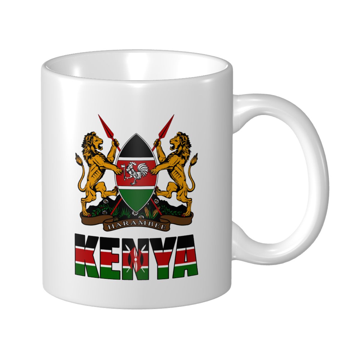 Mark Cup Mug Kenya Letra Bande - Coffee Tea Kenya reseña y precio