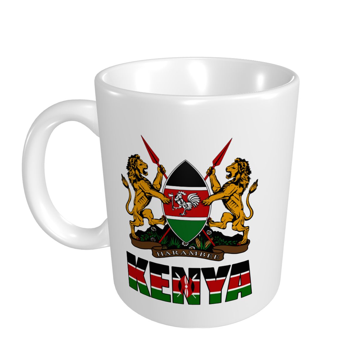 Mark Cup Mug Kenya Letra Bande - Coffee Tea Kenya reseña y precio