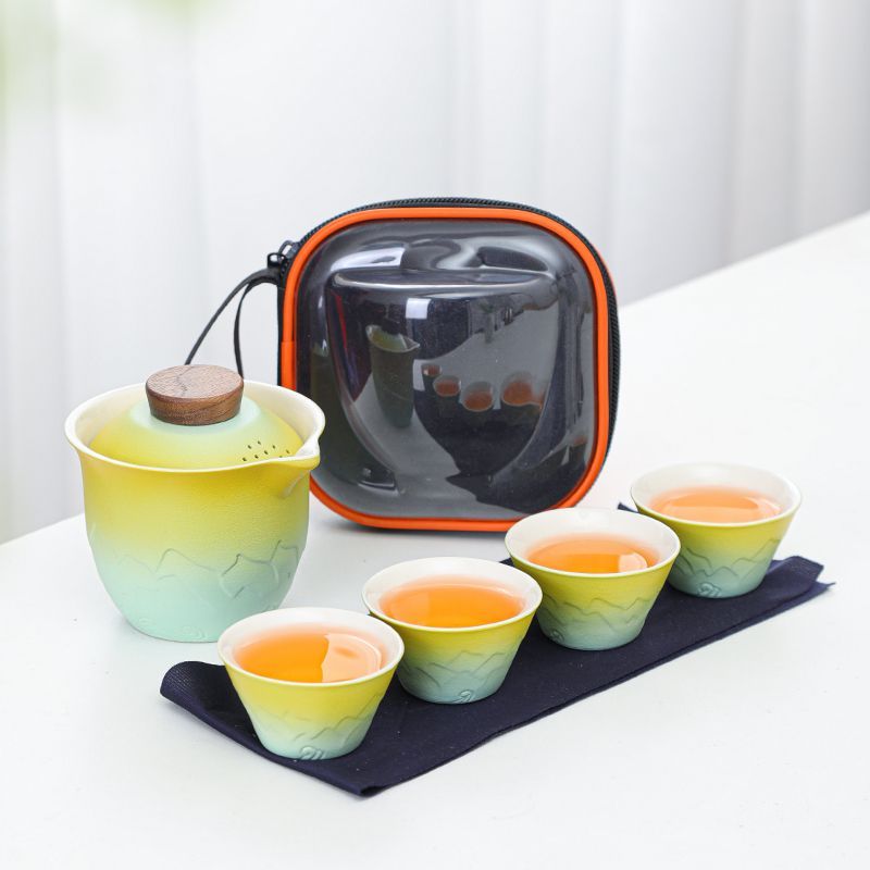 Juego de Té de Viaje Gradient, - Gongfu Tea Set reseña y precio