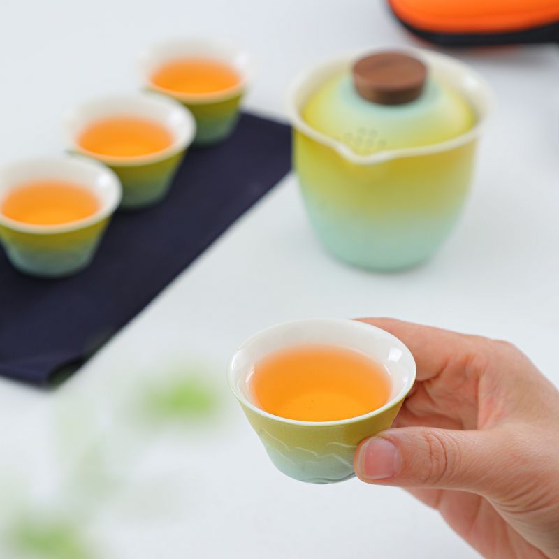 Juego de Té de Viaje Gradient, - Gongfu Tea Set reseña y precio