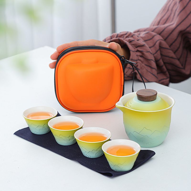 Juego de Té de Viaje Gradient, - Gongfu Tea Set reseña y precio