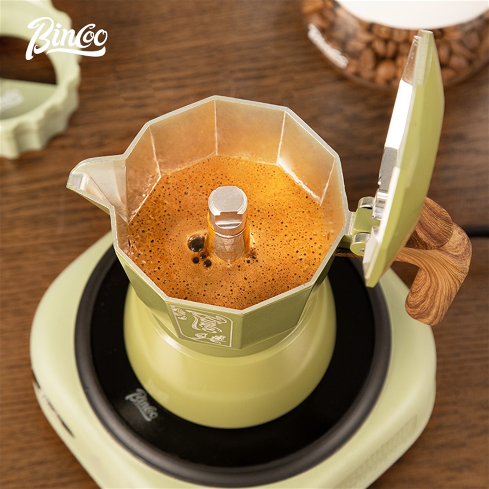 Bincoo Premium Moka Pot Set 6  - Moka Pot Stove reseña y precio