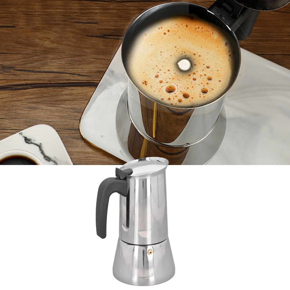 Cafetera Moka de Acero Inoxida - Moka Pot Stove reseña y precio