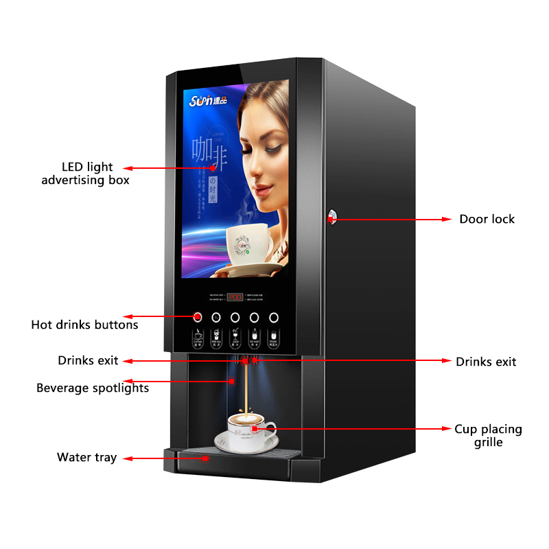 Máquina Expendedora de Café In - Coffee Tea Vending Machine For Office reseña y precio