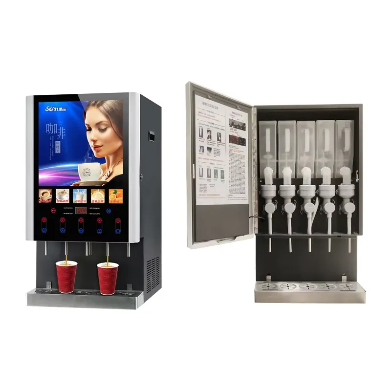 Máquina Expendedora de Café He - Coffee Tea Vending Machine For Office reseña y precio