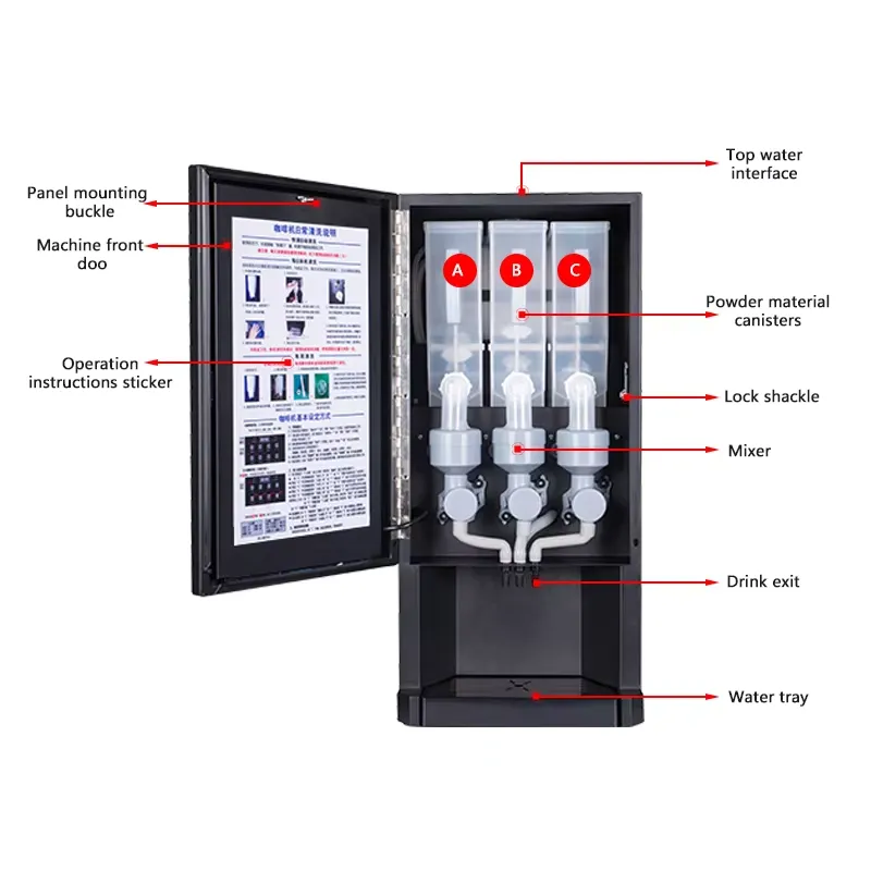 Máquina de Café Instantáneo E3 - Coffee Tea Vending Machine For Office reseña y precio