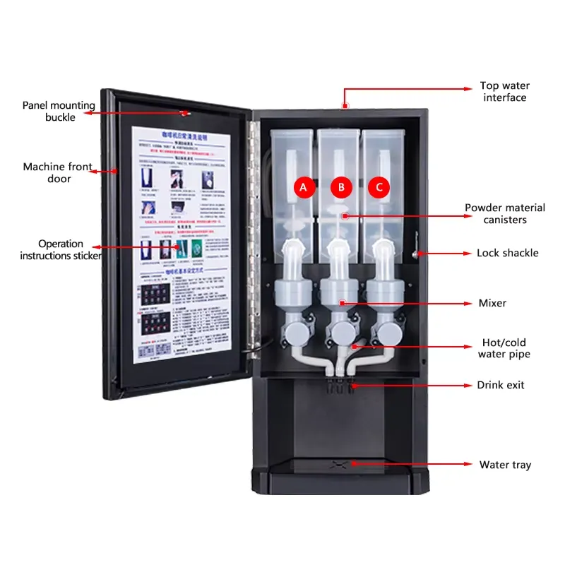 Máquina expendedora automática - Coffee Tea Vending Machine For Office reseña y precio