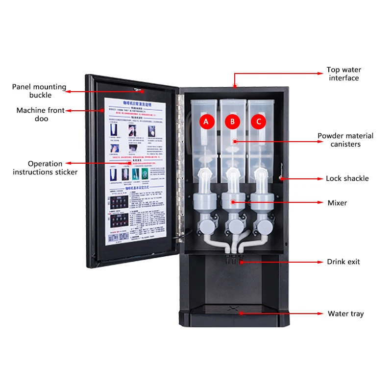 Máquina expendedora automática - Coffee Tea Vending Machine For Office reseña y precio