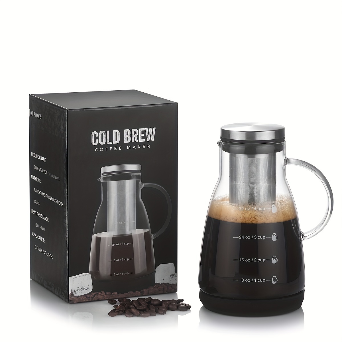Jarra de Vidrio Clásica de 24o - Coffee And Tea Glass reseña y precio