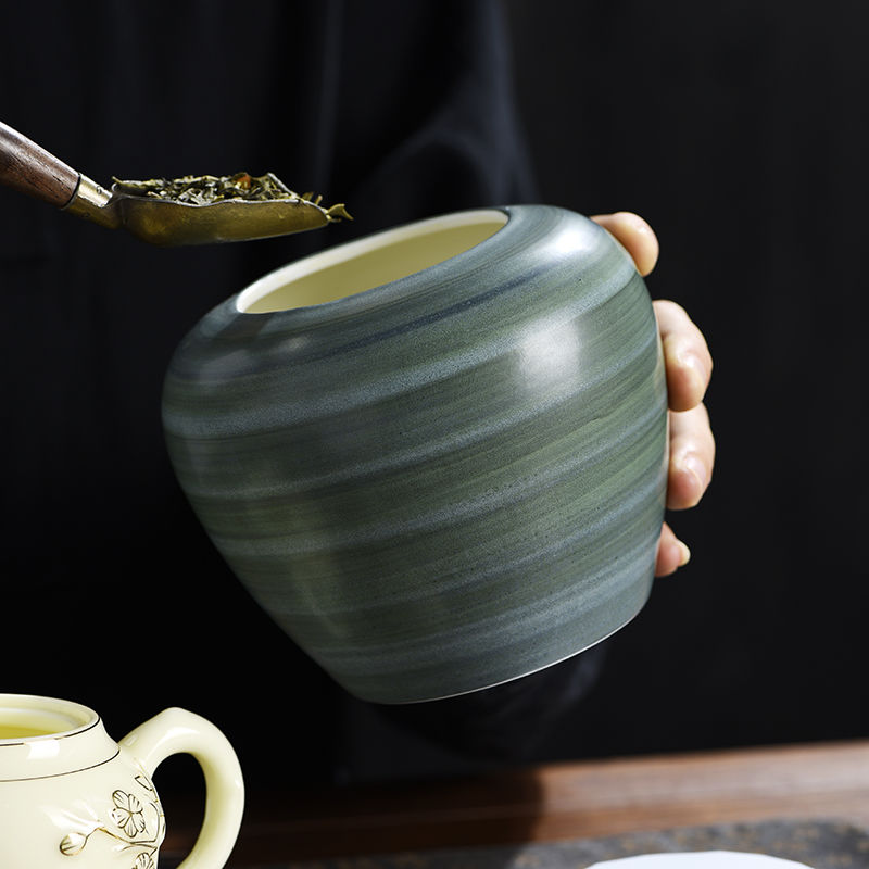 Tarro de hojas de té de cerámi - Coffee Tea And Bean Leaf reseña y precio